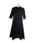 BORDERS at BALCONY (ボーダーズアットバルコニー) ボーダースリーブドレス/Striped sleeve dress ブラック サイズ:36：15000円