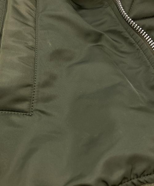 sacai（サカイ）sacai (サカイ) MA-1レイヤードベストワンピース/Layered Vest  アイボリー×オリーブ サイズ:1の古着・服飾アイテム