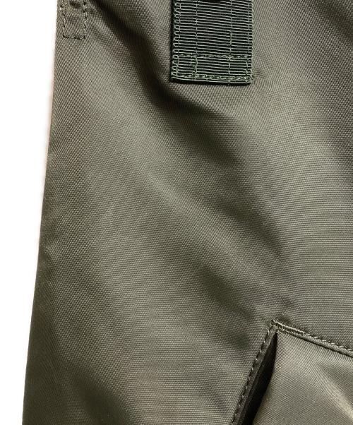 sacai（サカイ）sacai (サカイ) MA-1レイヤードベストワンピース/Layered Vest  アイボリー×オリーブ サイズ:1の古着・服飾アイテム