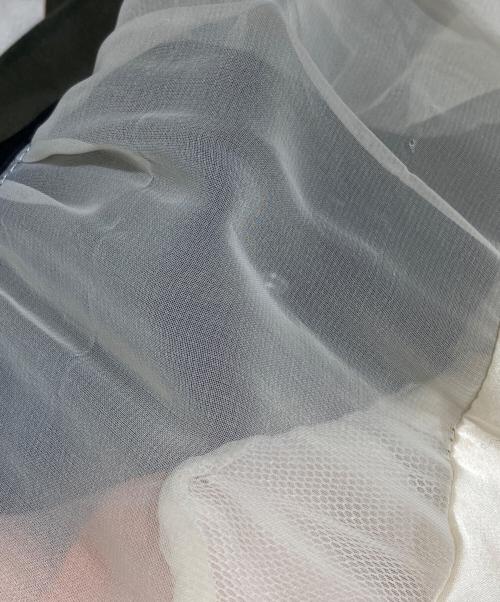 sacai（サカイ）sacai (サカイ) MA-1レイヤードベストワンピース/Layered Vest  アイボリー×オリーブ サイズ:1の古着・服飾アイテム