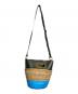 sacai (サカイ) カラーブロックバケットバッグ/Colorblock Bucket Bag ブラック×ベージュ×ブルー：20000円