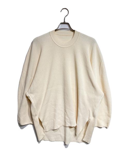 HOMME PLISSE ISSEY MIYAKE（オム プリッセ イッセイ ミヤケ）HOMME PLISSE ISSEY MIYAKE (オム プリッセ イッセイ ミヤケ) TIGHT TWIST COTTON KNIT/タイトツイストコットンニット ベージュ サイズ:1の古着・服飾アイテム