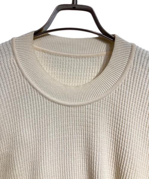 HOMME PLISSE ISSEY MIYAKE（オム プリッセ イッセイ ミヤケ）HOMME PLISSE ISSEY MIYAKE (オム プリッセ イッセイ ミヤケ) TIGHT TWIST COTTON KNIT/タイトツイストコットンニット ベージュ サイズ:1の古着・服飾アイテム