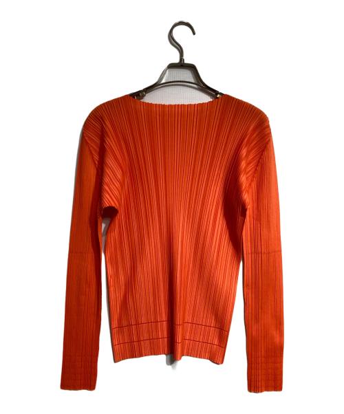 PLEATS PLEASE（プリーツプリーズ）PLEATS PLEASE (プリーツプリーズ) SOFT PLEATSカットソー/ソフトプリーツカットソー オレンジ サイズ:Freeの古着・服飾アイテム