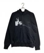 HELIOT EMILヘリオットエミル）の古着「graphic-print hoodie/グラフィックプリントフーディー」｜ブラック