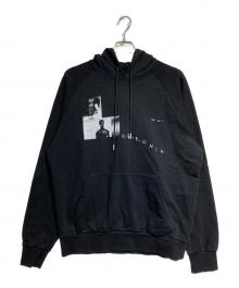 HELIOT EMIL（ヘリオットエミル）の古着「graphic-print hoodie/グラフィックプリントフーディー」｜ブラック