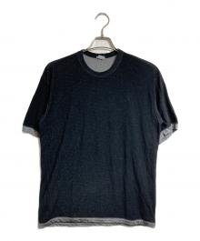 COMME des GARCONS HOMME（コムデギャルソン オム）の古着「2トーンカットソー/Two-tone cut and sew」｜ブラック×グレー