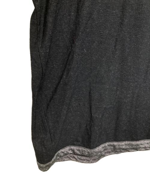 COMME des GARCONS HOMME（コムデギャルソン オム）COMME des GARCONS HOMME (コムデギャルソン オム) 2トーンカットソー/Two-tone cut and sew ブラック×グレー サイズ:Freeの古着・服飾アイテム