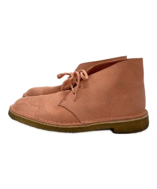 CLARKS（クラークス）CLARKS (クラークス) ワラビービーツ / Wallaby Beats ピンク サイズ:24.5の古着・服飾アイテム
