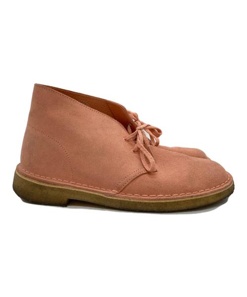 CLARKS（クラークス）CLARKS (クラークス) ワラビービーツ / Wallaby Beats ピンク サイズ:24.5の古着・服飾アイテム