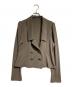 FOXEY NEWYORK（フォクシーニューヨーク）の古着「ストレッチ ダブルエグゼクティブジャケット/Stretch double-breasted executive jacket」｜ブラウン
