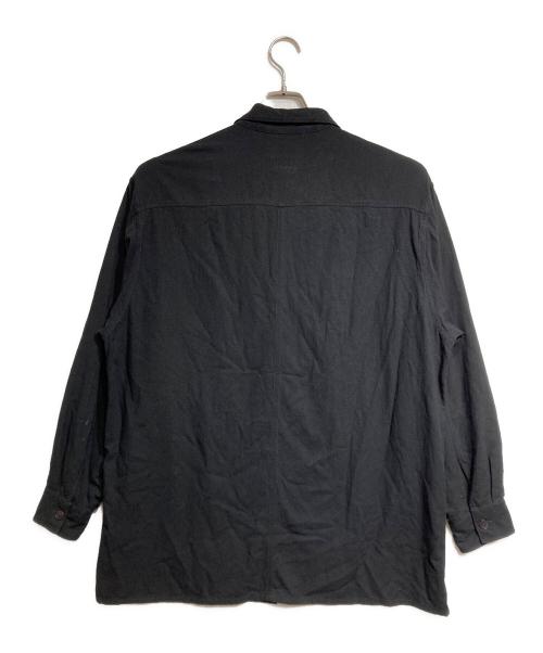 COMOLI（コモリ）COMOLI (コモリ) Silk Noil Shirt Jacket/シルクノイル シャツジャケット ブラック サイズ:2の古着・服飾アイテム