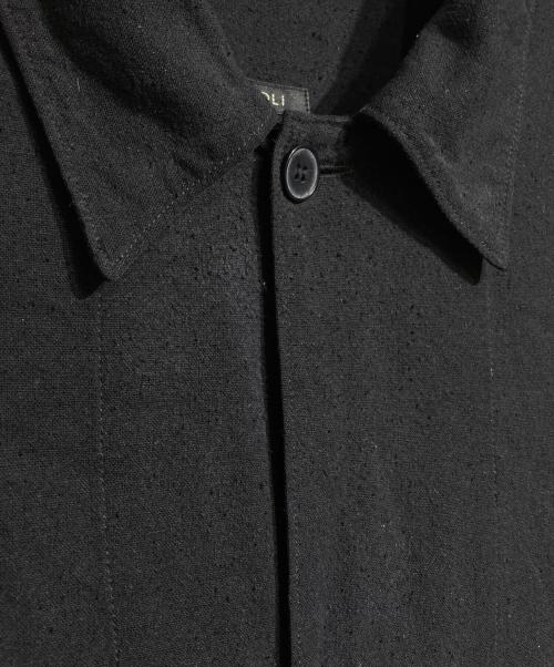 COMOLI（コモリ）COMOLI (コモリ) Silk Noil Shirt Jacket/シルクノイル シャツジャケット ブラック サイズ:2の古着・服飾アイテム