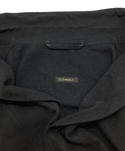 COMOLI（コモリ）COMOLI (コモリ) Silk Noil Shirt Jacket/シルクノイル シャツジャケット ブラック サイズ:2の古着・服飾アイテム