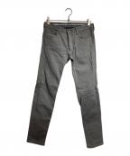 NUMBER (N)INEナンバーナイン）の古着「ハートパッチデニムパンツ/Heart Patch Denim Pants」｜グレー