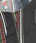 中古・古着 NUMBER (N)INE (ナンバーナイン) スカルローズプリントフリンジノースリーブシャツ/Skull and Rose Print Fringe Sleeveless Shirt ブラック サイズ:3：14000円