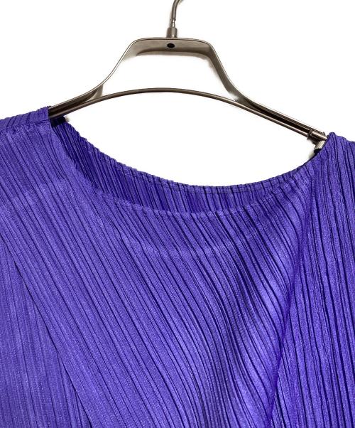 PLEATS PLEASE（プリーツプリーズ）PLEATS PLEASE (プリーツプリーズ) プリーツレイヤードドレスワンピース/Pleated layered dress パープル サイズ:5の古着・服飾アイテム