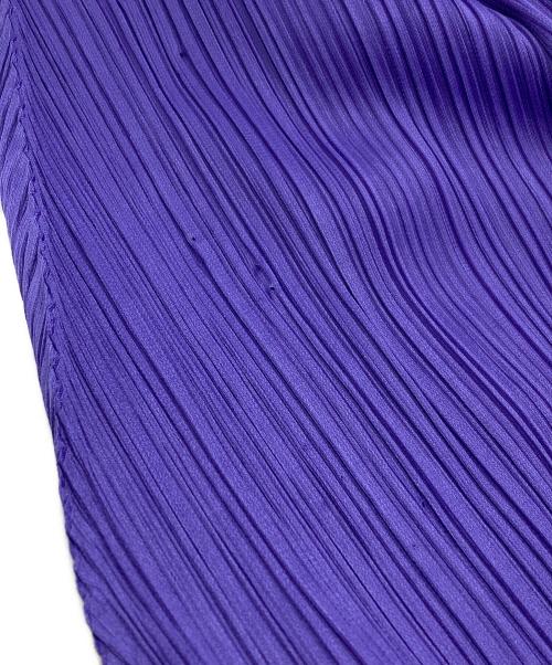 PLEATS PLEASE（プリーツプリーズ）PLEATS PLEASE (プリーツプリーズ) プリーツレイヤードドレスワンピース/Pleated layered dress パープル サイズ:5の古着・服飾アイテム