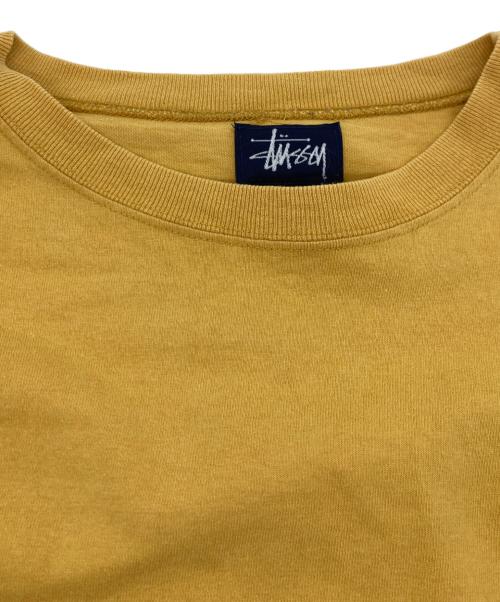 stussy（ステューシー）stussy (ステューシー) ラインポケット長袖Tシャツ イエロー サイズ:Ｌの古着・服飾アイテム