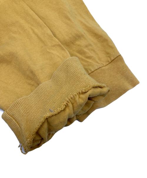 stussy（ステューシー）stussy (ステューシー) ラインポケット長袖Tシャツ イエロー サイズ:Ｌの古着・服飾アイテム