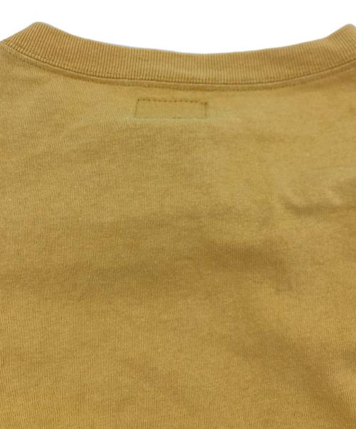 stussy（ステューシー）stussy (ステューシー) ラインポケット長袖Tシャツ イエロー サイズ:Ｌの古着・服飾アイテム