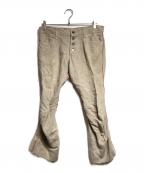 NEMETHネメス）の古着「立体裁断リネン側章パンツ/Linen pants」｜ベージュ