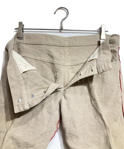 NEMETH（ネメス）NEMETH (ネメス) 立体裁断リネン側章パンツ/Linen pants ベージュ サイズ:Mの古着・服飾アイテム