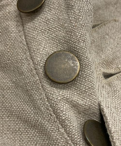 NEMETH（ネメス）NEMETH (ネメス) 立体裁断リネン側章パンツ/Linen pants ベージュ サイズ:Mの古着・服飾アイテム