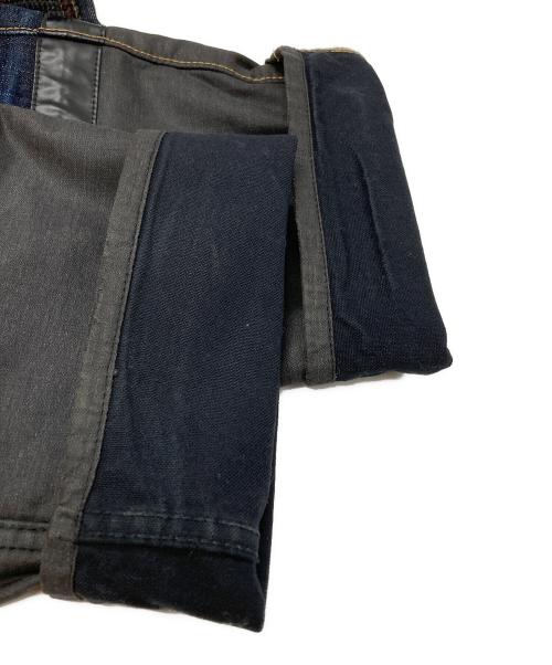 COMME des GARCONS JUNYA WATANABE MAN（コム デ ギャルソン ジュンヤ ワタナベ マン）COMME des GARCONS JUNYA WATANABE MAN (コム デ ギャルソン ジュンヤ ワタナベ マン) 異素材切替ダブルニーデニムパンツ/Denim Pants インディゴ サイズ:XSの古着・服飾アイテム