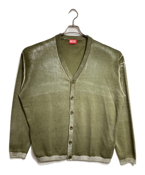 DIESEL（ディーゼル）DIESEL (ディーゼル) K-LARENCE-CARDIGAN/ケー・ローレンス・カーディガン グリーン サイズ:Lの古着・服飾アイテム