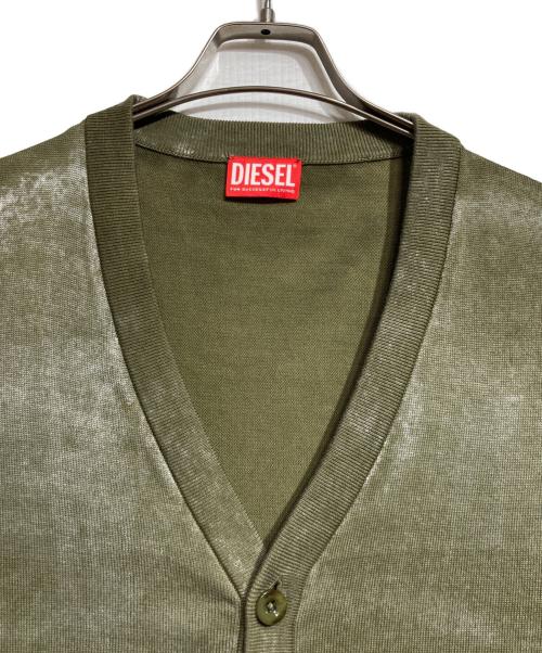 DIESEL（ディーゼル）DIESEL (ディーゼル) K-LARENCE-CARDIGAN/ケー・ローレンス・カーディガン グリーン サイズ:Lの古着・服飾アイテム