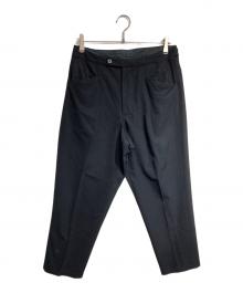 Yohji Yamamoto pour homme（ヨウジヤマモト プールオム）の古着「ウールギャバスラックス/Wool Gabardine Slacks」｜ブラック