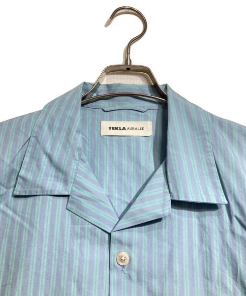 TEKLA（テクラ）TEKLA (テクラ) AURALEE (オーラリー) COTTON POPLIN PYJAMAS SHIRT/コットンポプリンパジャマシャツ ブルー サイズ:Lの古着・服飾アイテム
