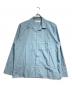 TEKLA（テクラ）の古着「COTTON POPLIN PYJAMAS SHIRT/コットンポプリンパジャマシャツ」｜ブルー