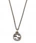 GUCCI（グッチ）の古着「GGロゴペンダントネックレス/Necklace」｜シルバー