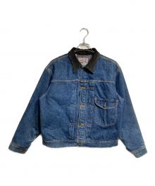 SUGAR CANE（シュガーケーン）の古着「ブランケットライナーデニムジャケット/Blanket-lined denim jacket」｜ブルー×ブラック