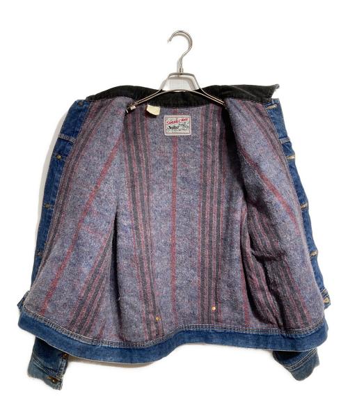 SUGAR CANE（シュガーケーン）SUGAR CANE (シュガーケーン) ブランケットライナーデニムジャケット/Blanket-lined denim jacket ブルー×ブラック サイズ:C38の古着・服飾アイテム