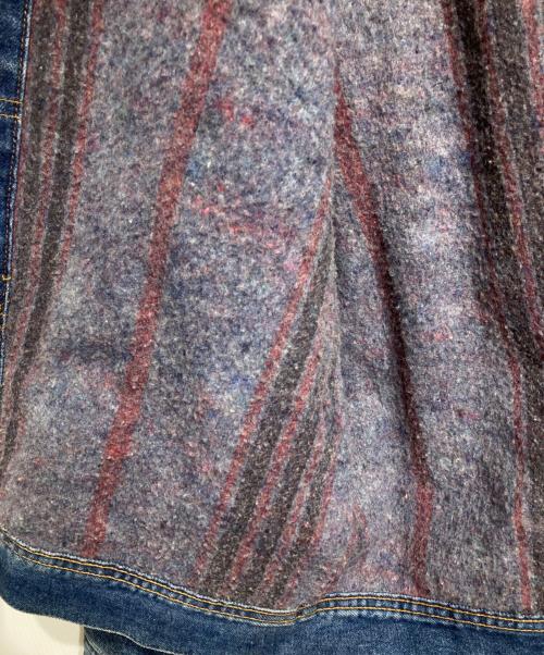 SUGAR CANE（シュガーケーン）SUGAR CANE (シュガーケーン) ブランケットライナーデニムジャケット/Blanket-lined denim jacket ブルー×ブラック サイズ:C38の古着・服飾アイテム