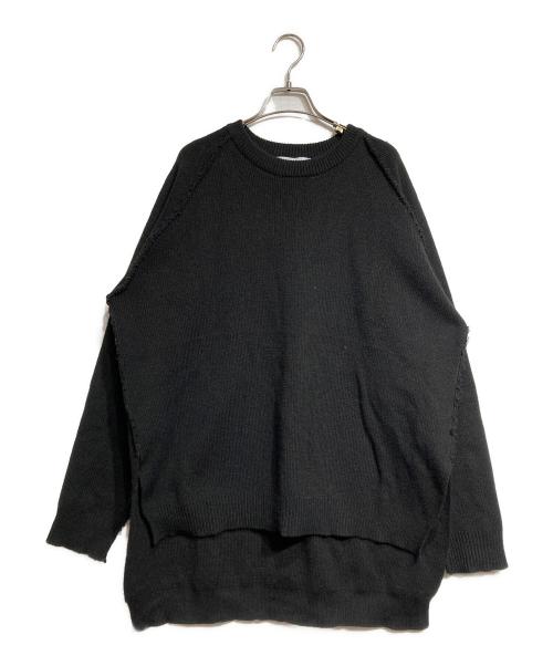 CDG（シーディージー）CDG (シーディージー) インサイドアウトバックロゴニット/Logo knit sweater ブラック サイズ:XXLの古着・服飾アイテム