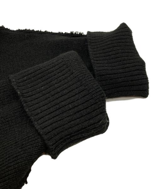 CDG（シーディージー）CDG (シーディージー) インサイドアウトバックロゴニット/Logo knit sweater ブラック サイズ:XXLの古着・服飾アイテム