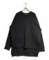 CDG（シーディージー）の古着「インサイドアウトバックロゴニット/Logo knit sweater」｜ブラック