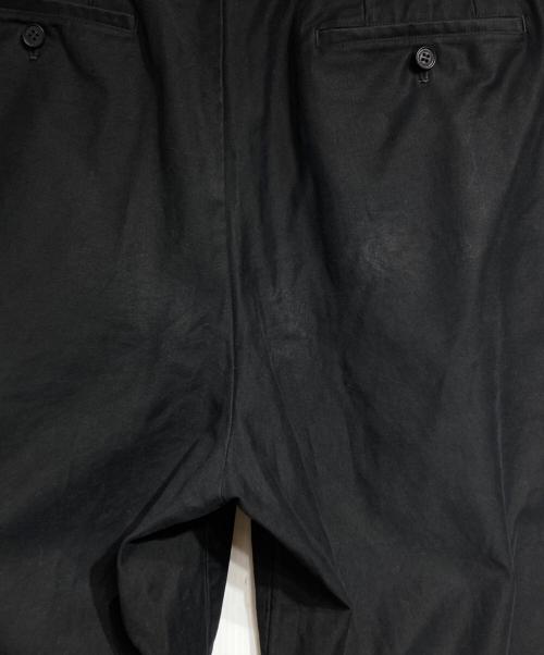 COMME des GARCONS HOMME（コムデギャルソン オム）COMME des GARCONS HOMME (コムデギャルソン オム) モールスキンワイドパンツ/Moleskin wide leg pants ブラック サイズ:Mの古着・服飾アイテム