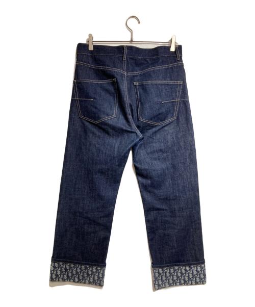 Christian Dior（クリスチャン ディオール）Christian Dior (クリスチャン ディオール) オブリークロールアップデニム/Oblique　RolledRolled-up Jeans インディゴ サイズ:42の古着・服飾アイテム