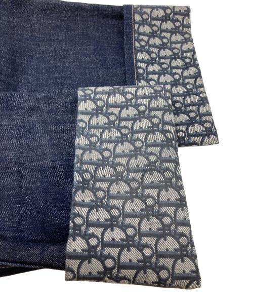 Christian Dior（クリスチャン ディオール）Christian Dior (クリスチャン ディオール) オブリークロールアップデニム/Oblique　RolledRolled-up Jeans インディゴ サイズ:42の古着・服飾アイテム