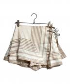 eimy istoireエイミーイストワール）の古着「スカーフパターンミニスカート/Scarf pattern mini skirt」｜ベージュ