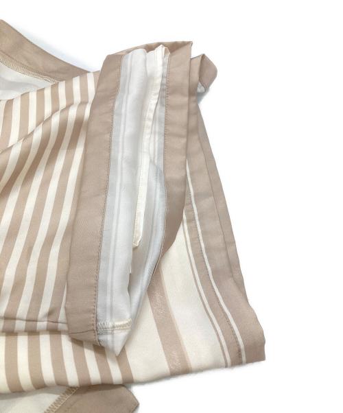 eimy istoire（エイミーイストワール）eimy istoire (エイミーイストワール) スカーフパターンミニスカート/Scarf pattern mini skirt ベージュ サイズ:38の古着・服飾アイテム