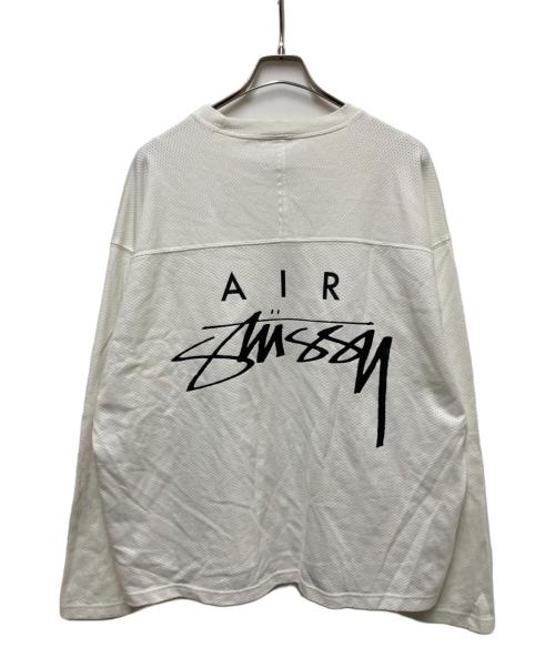 NIKE（ナイキ）NIKE (ナイキ) stussy (ステューシー) DRI FIT MESH JERSEY ホワイト サイズ:Lの古着・服飾アイテム