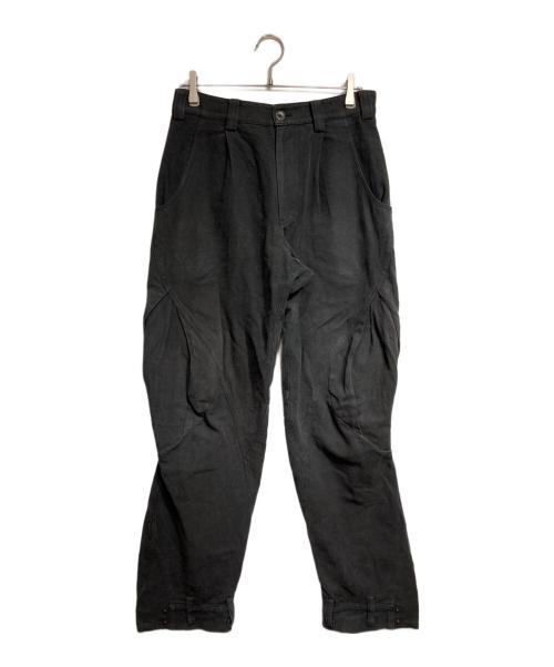 HYEIN SEO（ヘインソ）HYEIN SEO (ヘインソ) CURVED FLAP POCKET WITH PLEATS CARGO PANTS/カーゴパンツ ブラック サイズ:2の古着・服飾アイテム