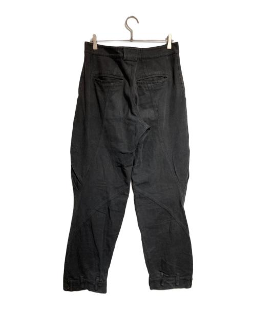 HYEIN SEO（ヘインソ）HYEIN SEO (ヘインソ) CURVED FLAP POCKET WITH PLEATS CARGO PANTS/カーゴパンツ ブラック サイズ:2の古着・服飾アイテム