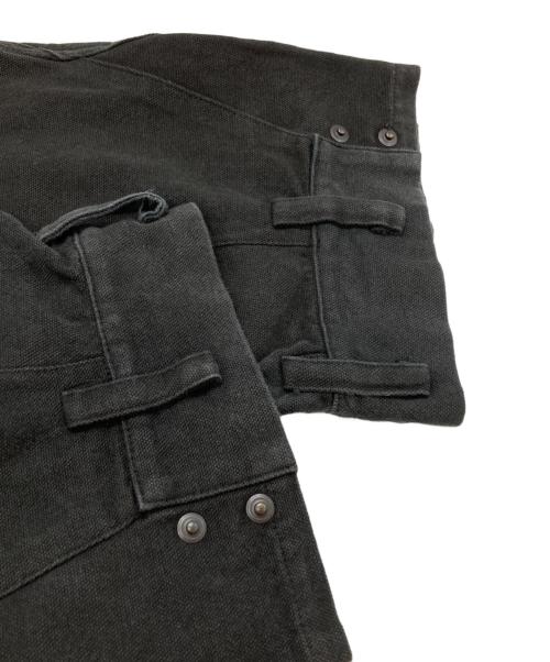 HYEIN SEO（ヘインソ）HYEIN SEO (ヘインソ) CURVED FLAP POCKET WITH PLEATS CARGO PANTS/カーゴパンツ ブラック サイズ:2の古着・服飾アイテム